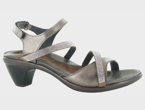 Naot Innovate: Radiant Copper Lthr/Brown w/ Copper Rhinestones